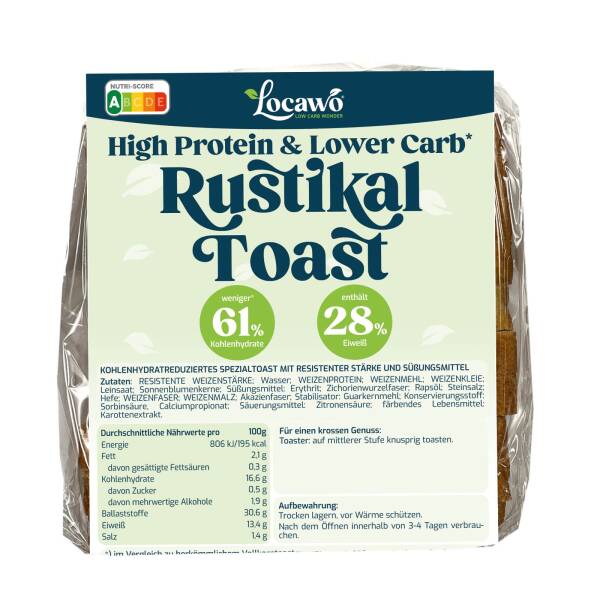 Locawo High Protein Low Carb Rustikal Toast 1