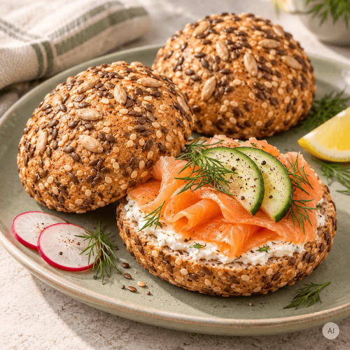 Locawo High Protein Low Carb Kraft-Protz Mehrkornbrötchen 2