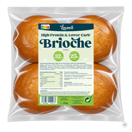 Locawo High Protein Low Carb Brioche Burger Bun 1