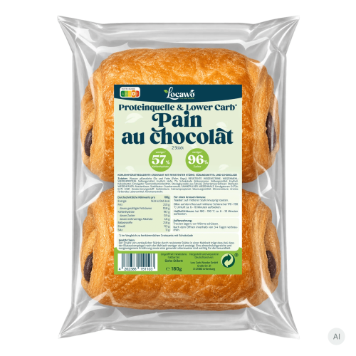 Locawo High Protein Low Carb Pain au chocolat 1