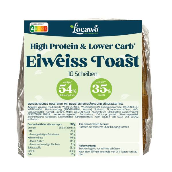 Low Carb Eiweiss Toast