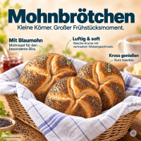 Low Carb Wonder® High Protein Poppy Seed Rolls