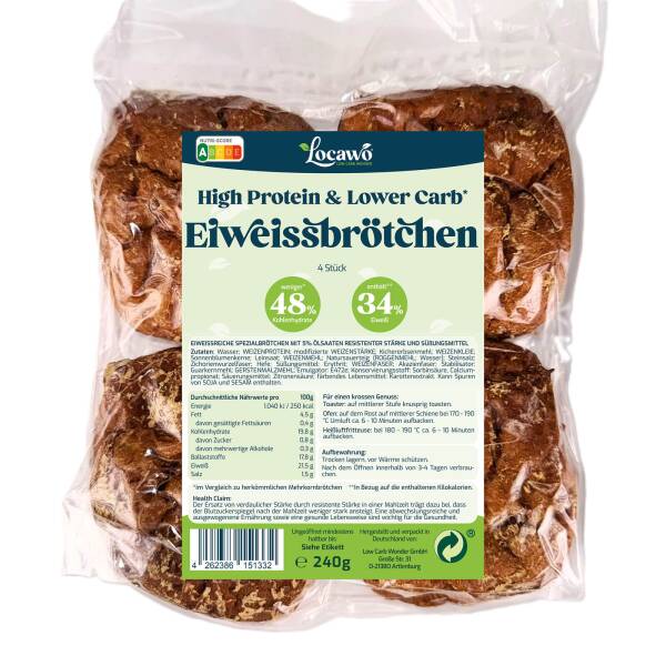 Locawo Low Carb Eiweissbroetchen 1