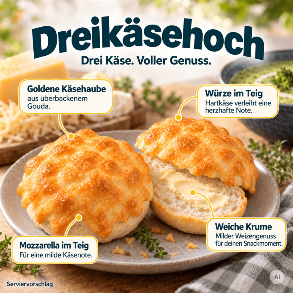Low Carb Wonder® High Protein Dreikäsehoch