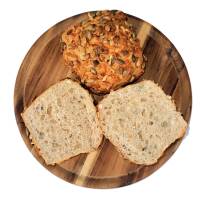 High Protein &amp; Low Carb K&uuml;rbis-K&auml;se-Br&ouml;tchen