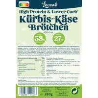 High Protein &amp; Low Carb K&uuml;rbis-K&auml;se-Br&ouml;tchen