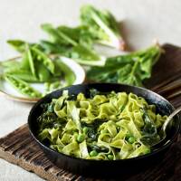 High Protein &amp; Low Carb Tagliatelle con Spinaci