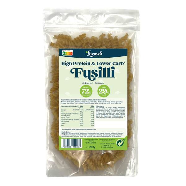Locawo High Protein Low Carb Fusilli 1