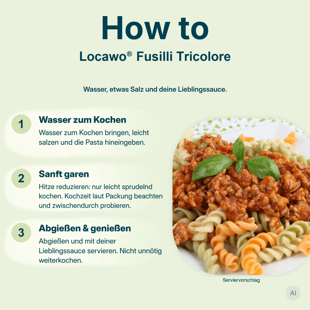 Low Carb Wonder® High Protein Fusilli Tricolore
