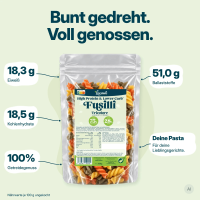 Locawo High Protein Low Carb Fusilli Tricolore 3