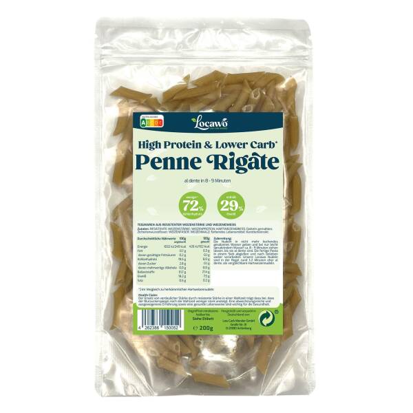 Locawo High Protein Low Carb Penne Rigate 1