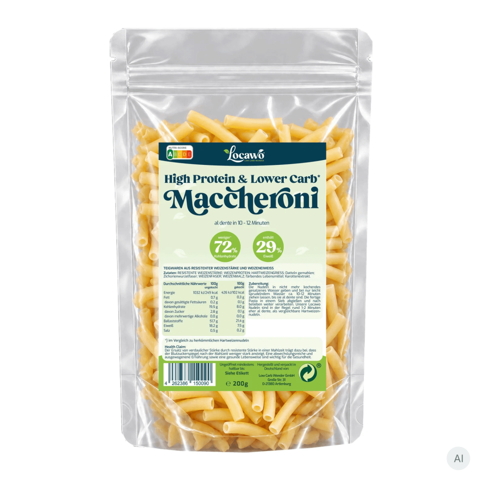 Locawo High Protein Low Carb Maccheroni 1