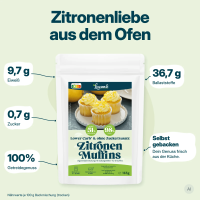 Low Carb Wonder® Zitronen Muffins Backmischung
