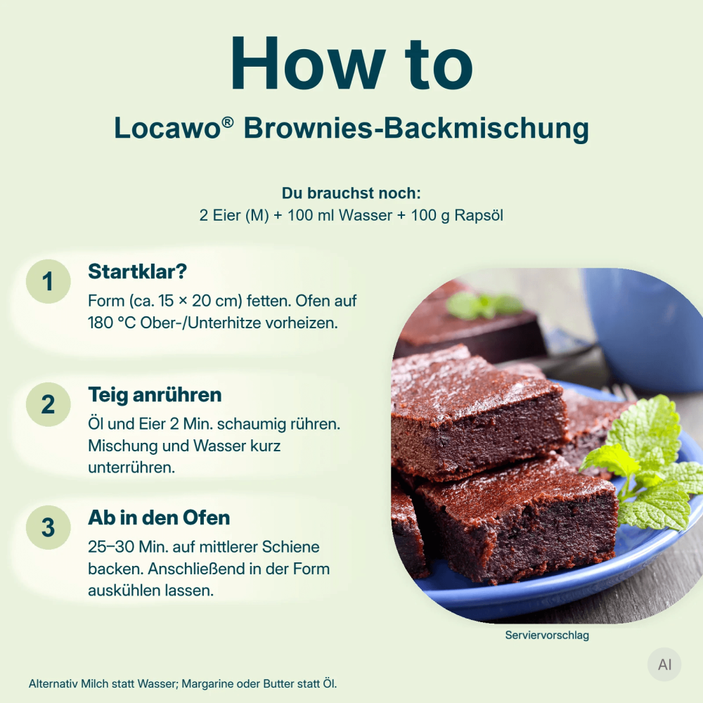 Low Carb Wonder® Brownies Backmischung