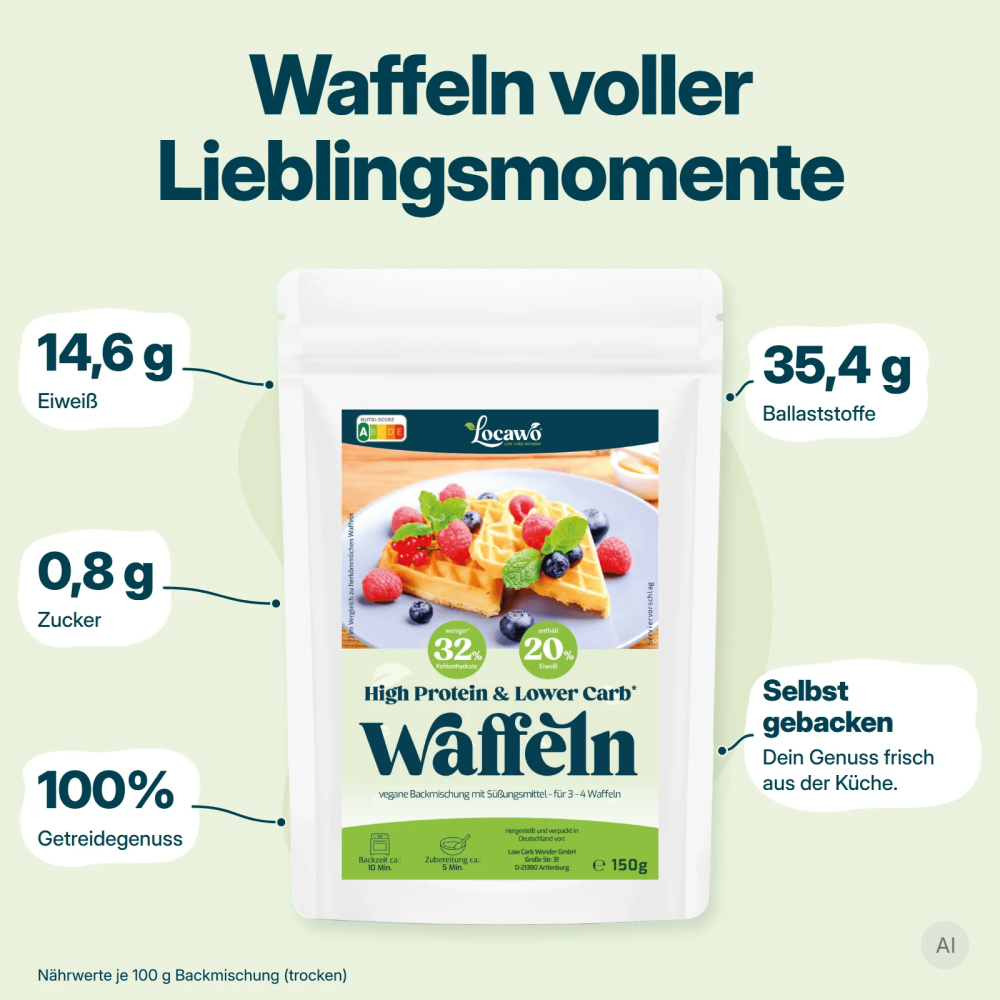 Locawo High Protein Low Carb Waffeln 3