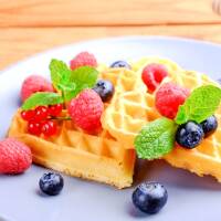 High Protein &amp; Low Carb Waffeln