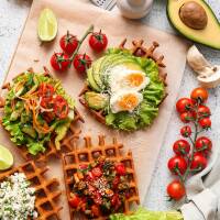 High Protein &amp; Low Carb Waffeln