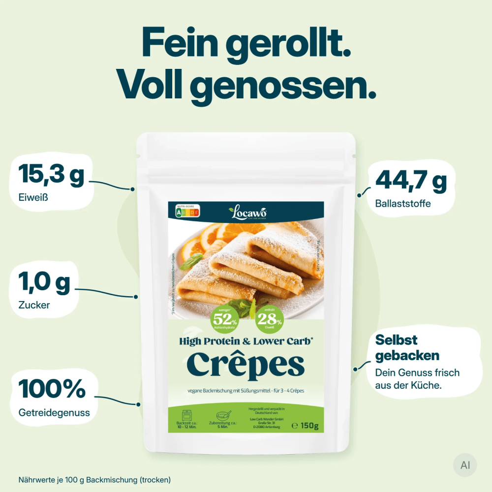 Locawo High Protein Low Carb Crepes Pfannkuchen 3